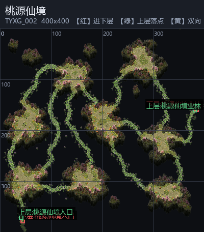 桃源仙境 地形图