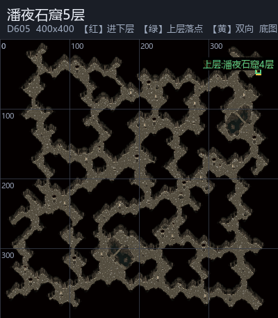 潘夜石窟5层 走法图
