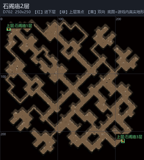石阁庙2层 走法图