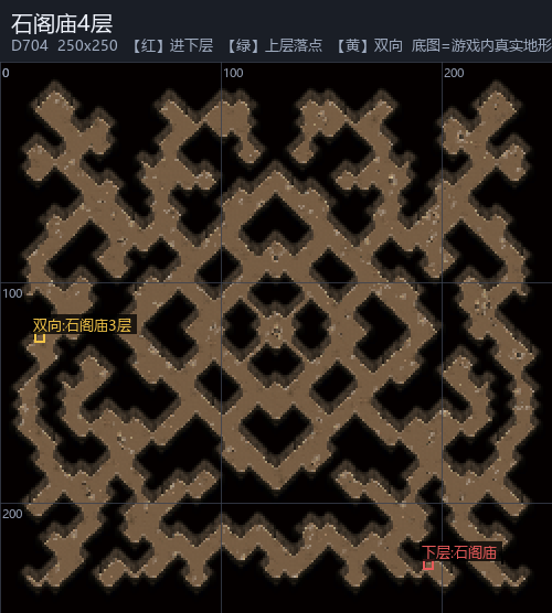 石阁庙4层 走法图