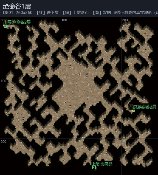 绝命谷1层 走法图