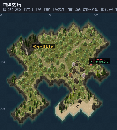 海盗岛屿 走法图