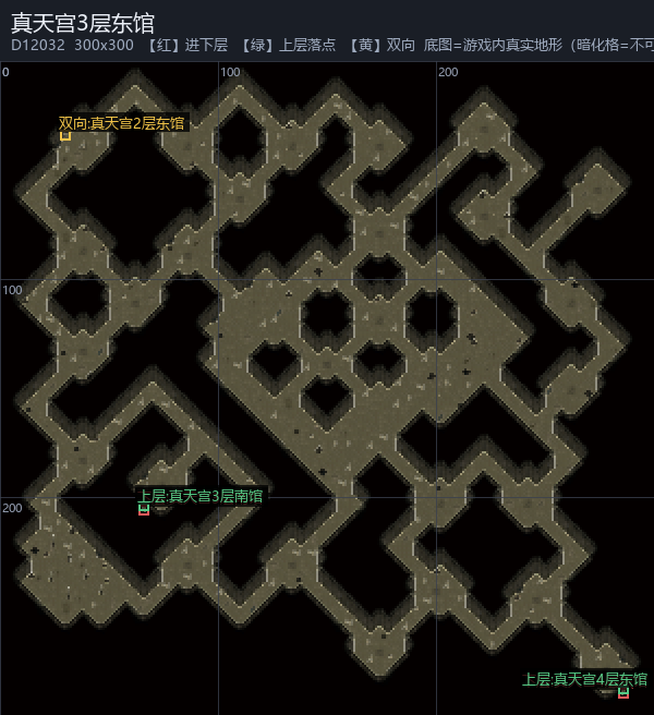 真天宫3层东馆 走法图